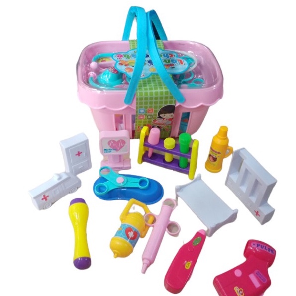 Đồ Chơi Bác Sỹ Có Giỏ Đựng Bằng Nhựa Cao Cấp