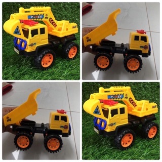 Combo 2 Món Xe Cần Cẩu Và Xe Lu Chở Cát Cho Bé