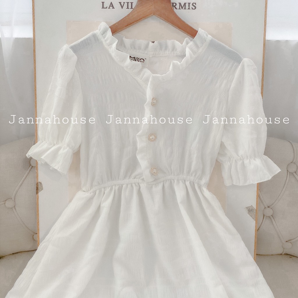 [Mã FATHANG5 giảm 10K đơn 50K] [ẢNH THẬT] Váy ulzzang tiểu thư vintage khuy ngọc siêu xinh - V09 - janna house | BigBuy360 - bigbuy360.vn