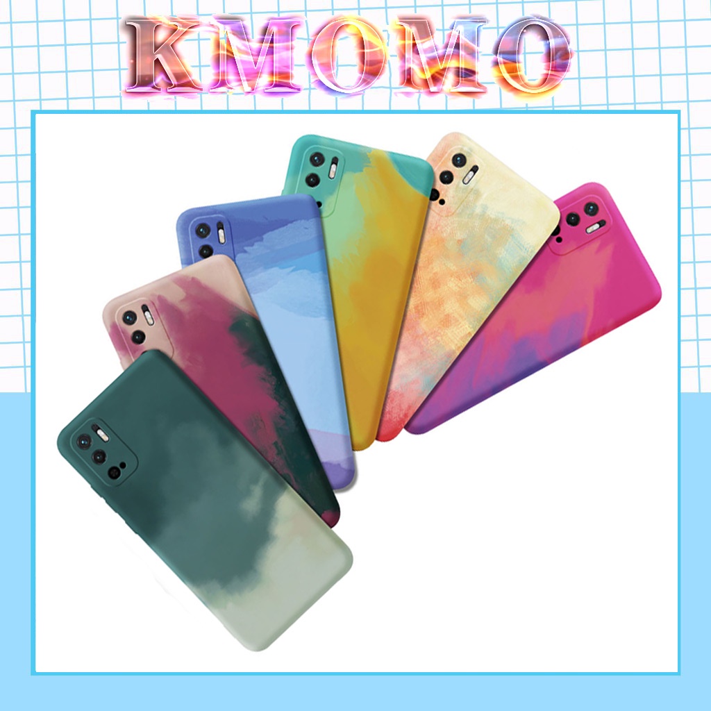 Ốp lưng Water Color cạnh vuông BVC Xiaomi POCO X4 X3 GT NFC F4 M3 M4 Pro 5G