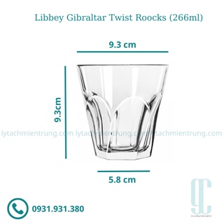 [15748] Ly Thủy Tinh Libbey Gibraltar Twist Roocks (266ml)