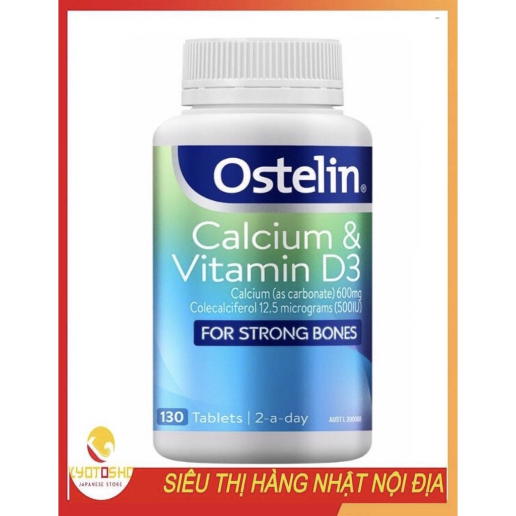 Ostelin bổ sung Canxi và Vitamin D3 cho bà bầu 130v 5/2024
