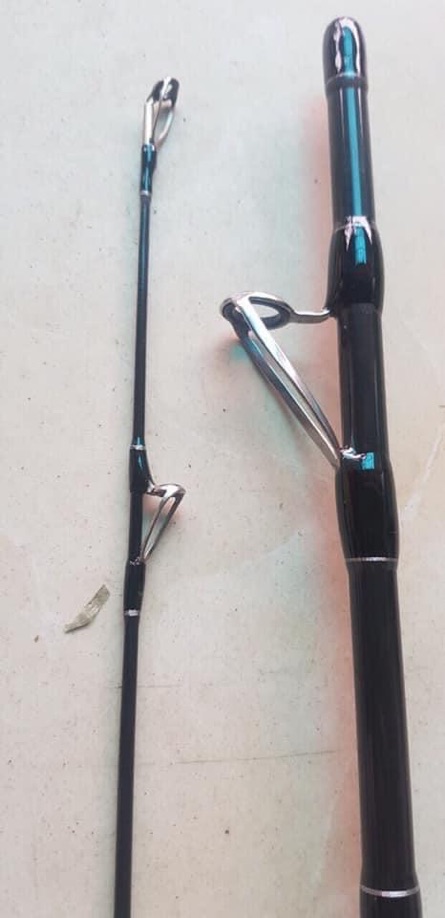 cần câu lure 2 khúc rỗng dài 2m4 có cả ngang có đứng cần cực khoẻ y hình