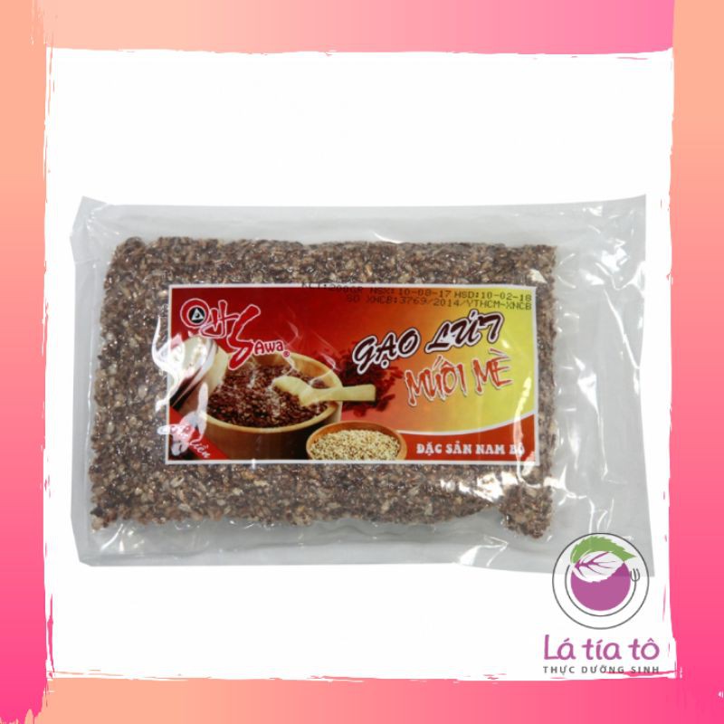 CỐM GẠO LỨT MUỐI MÈ OHSAWA 200gr- LÁ TÍA TÔ