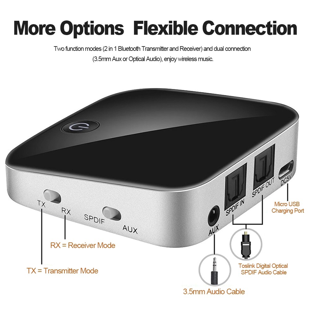Bộ Thu Phát Âm Thanh BTI-029 2 trong 1 Bluetooth 4.1 (Hỗ Trợ Cổng Optical)