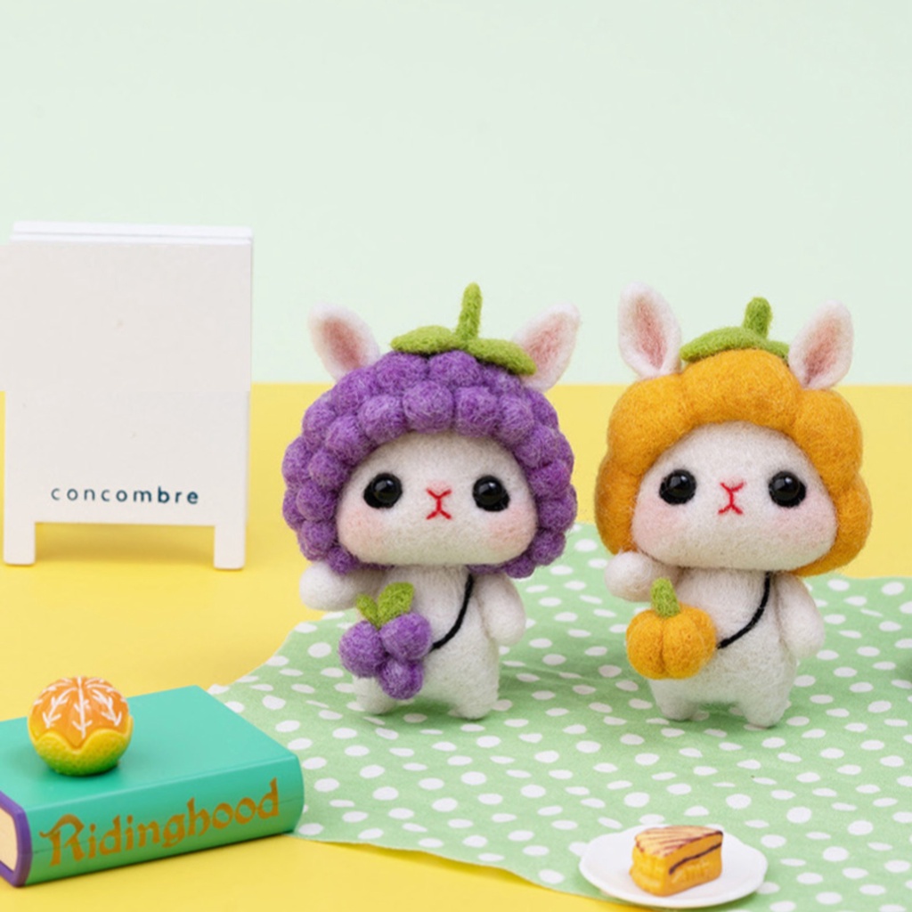 Len Chọc Handmade, Bộ Kit Len Chọc Thỏ Con Đáng Yêu