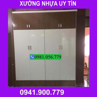 [HN] Tủ nhựa Ecoplast cao cấp 4 cánh kịch trần TCC03
