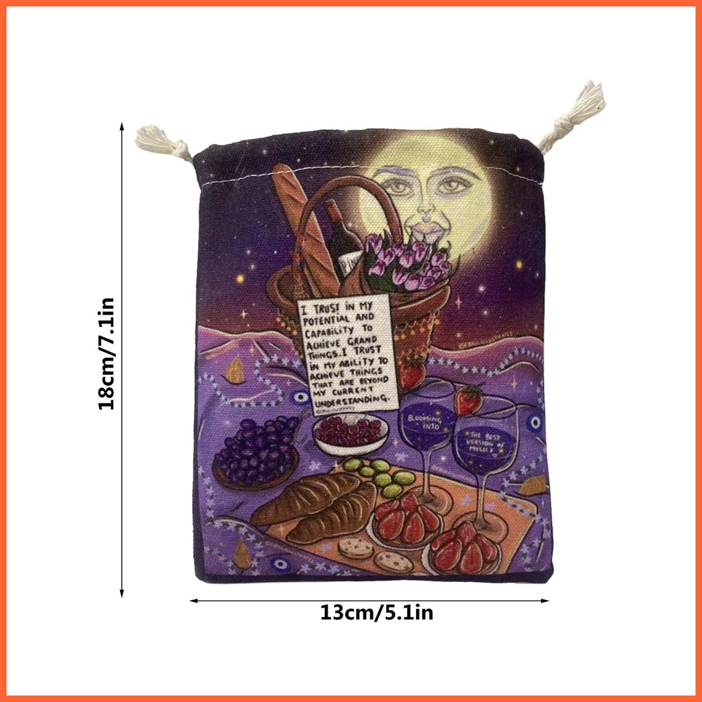 Túi Dây Rút Đựng Bài Tarot 5X7 Inch Tiện Dụng