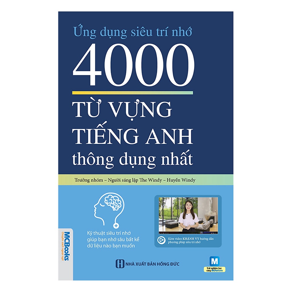 Sách Ứng Dụng Siêu Trí Nhớ 4000 Từ Vựng Tiếng Anh Thông Dụng Nhất Dành Cho thumbnail