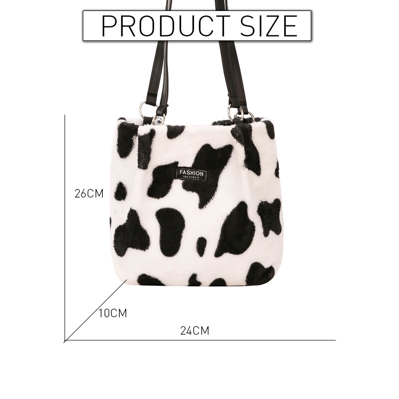 Túi xách tay/ đeo vai YADOU phối lông phong cách thu đông phương Tây cho nữ