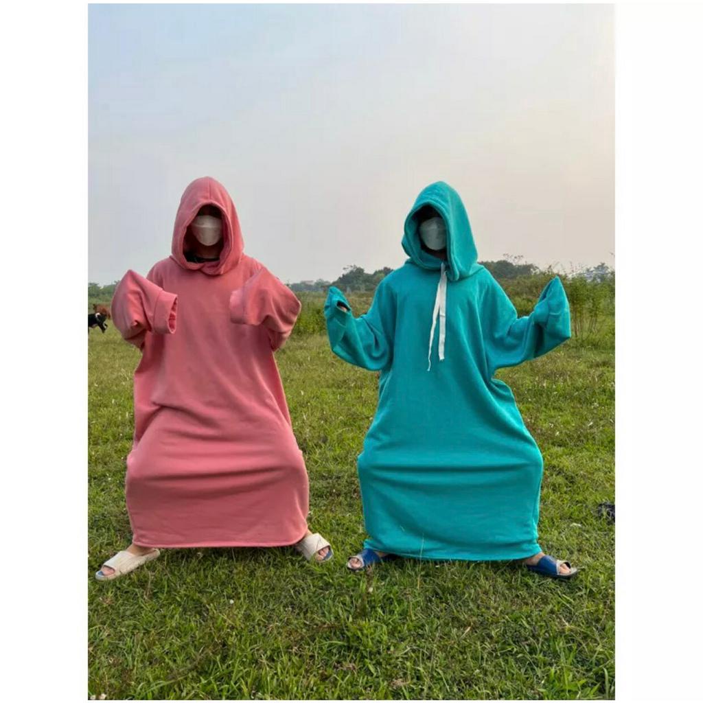 Áo hoodie khổng lồ siêu to, siêu ấm  quay video cute