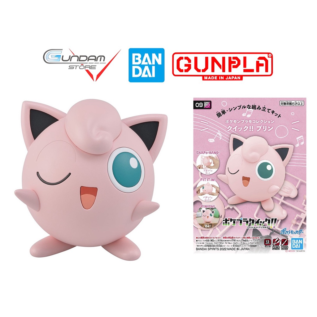 Mô Hình Lắp Ráp JIGGLYPUFF COLLECTION QUICK 09 Pokepla Bandai Figure Rise Standard Đồ Chơi Anime Nhật