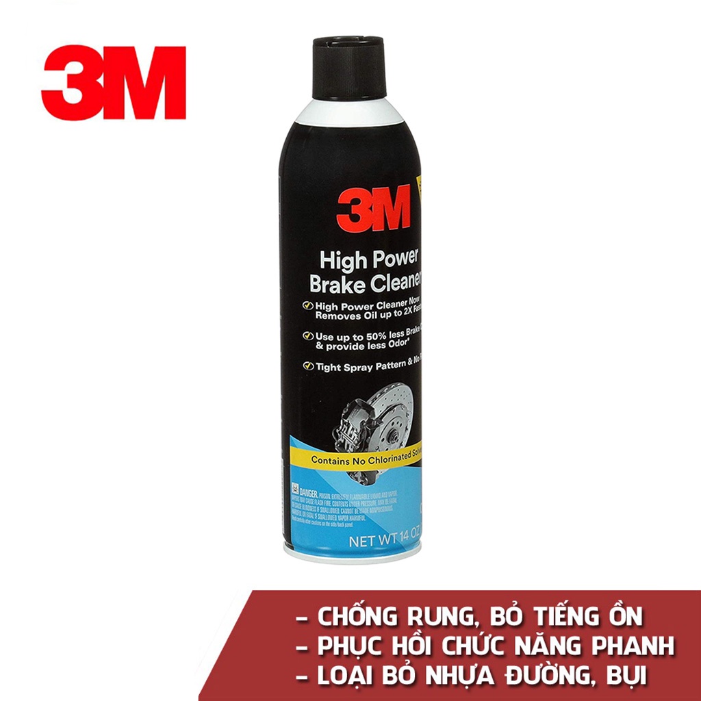 Dung Dịch Tẩy Rửa Đĩa Phanh Ô Tô Xe Hơi 3M 08880 High Power Brake Cleaner Làm Sạch Rỉ Sét Dầu Mỡ Nhựa Đường