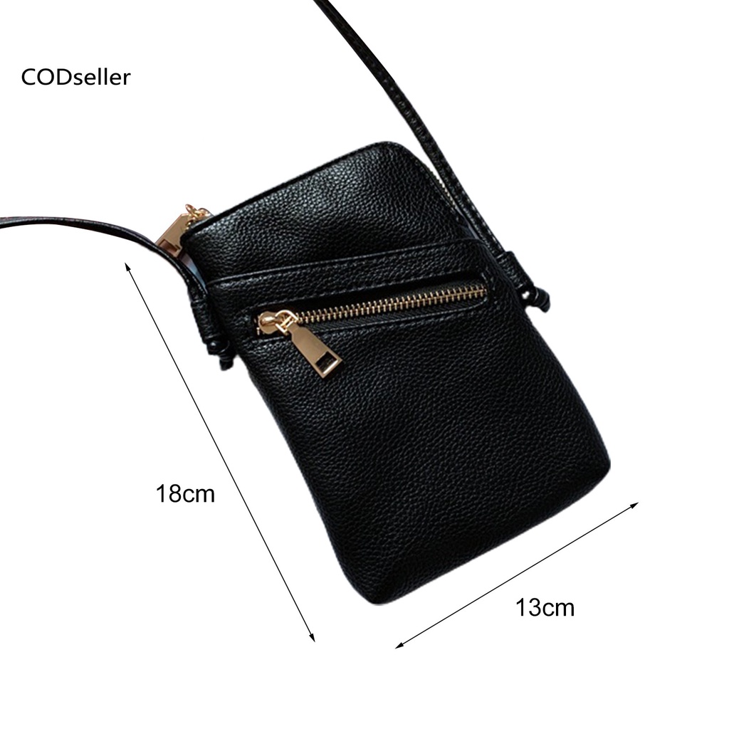 COD_ Purse Crossbody Bag Mini Zipper Closure Phone Bag Cute for Shopping