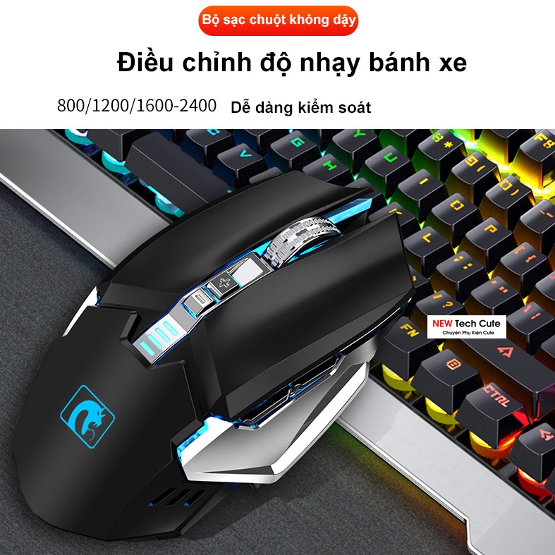 Combo bàn phím máy tính | Siêu phẩm K670 RGB  Hót 2021 Kết nối Không Dây | LED 16 Màu | Sạc Nhanh Cho Chuột Và Bàn Phím