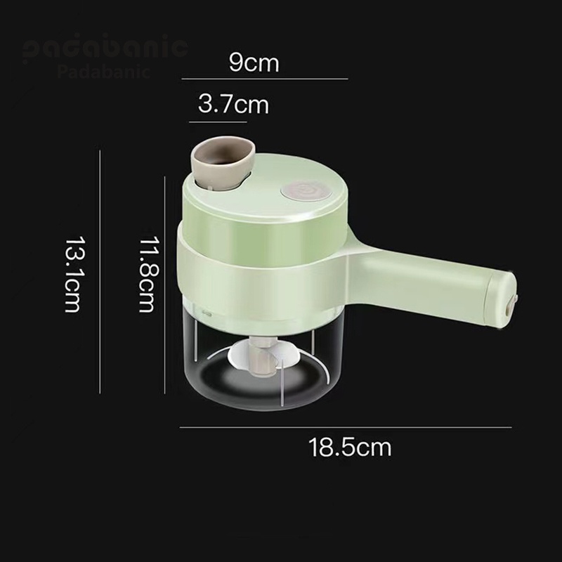 Máy Xay Tỏi Ớt  Xay Hành Máy Cắt Lát Mini  Sạc Tích Điện Tiện Lợi Tặng Kèm Cáp Sạc
