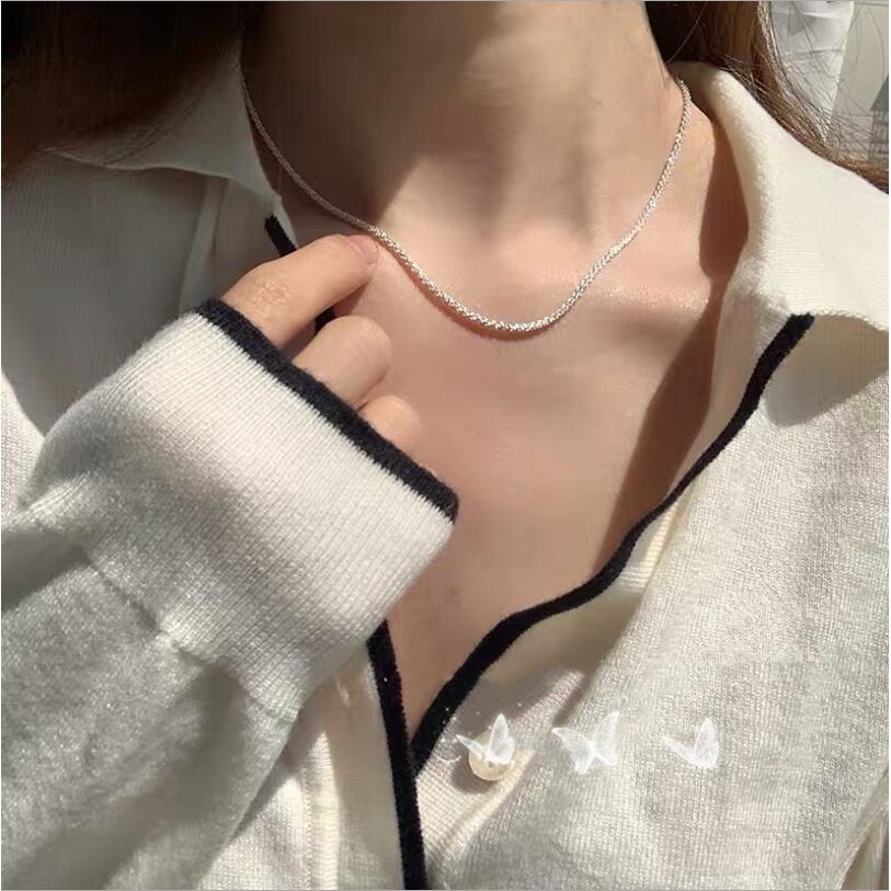 Dây Chuyền Mạ Bạc 925 Thời Trang Cho Nữ
