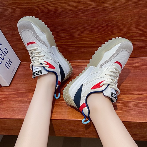 Giày thể thao nữ sneaker trắng đế đinh nhỏ phong cách Hàn Quốc năm 2022 size 36-40 [017]
