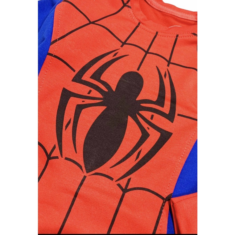 TẶNG MẶT NẠ , Quần áo ngủ cho bé trai, quần áo dài tay siêu nhân nhện cho bé Trai