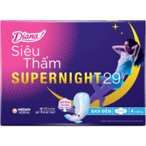 Băng Vệ Sinh Ban Đêm Diana Sensi Cool Fresh Night 29Cm/35cm/super