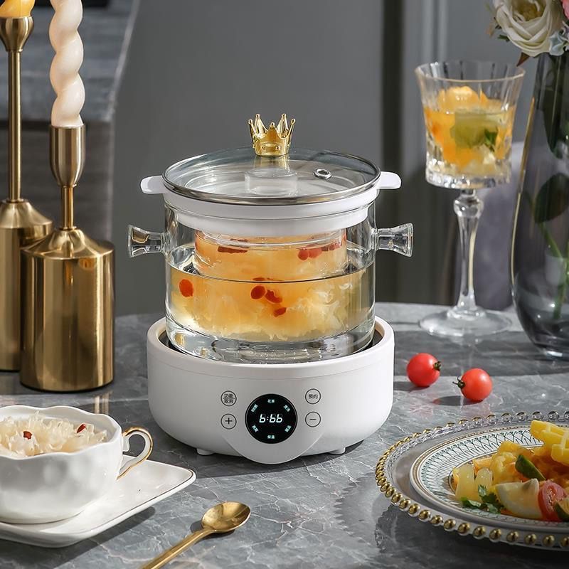 Ấm Điện Đun Nước Thủy Tinh Sôi nhanh ấm Đun trà hầm Đồ dinh dưỡng Đa Năng Cho Gia Đình