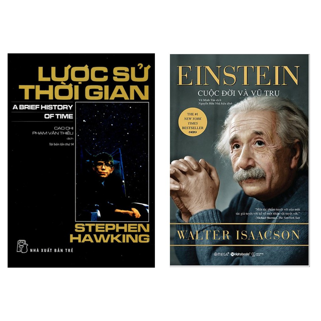 Sách - Combo Lược Sử Thời Gian + Cuộc Đời Và Vũ Trụ