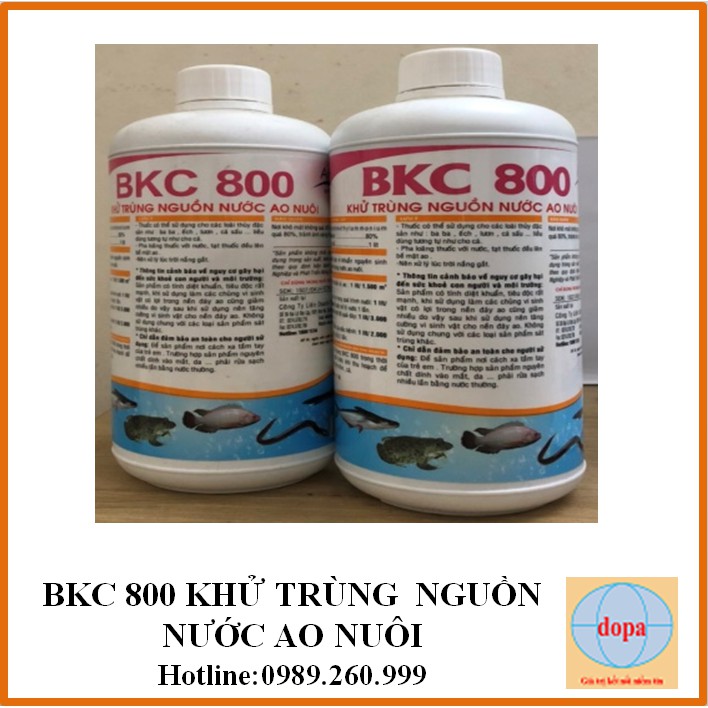 BKC 800(  KHỬ TRÙNG AO NUÔI)