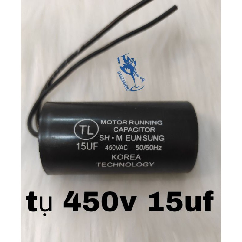 tụ máy bơm 450Vac 15uf