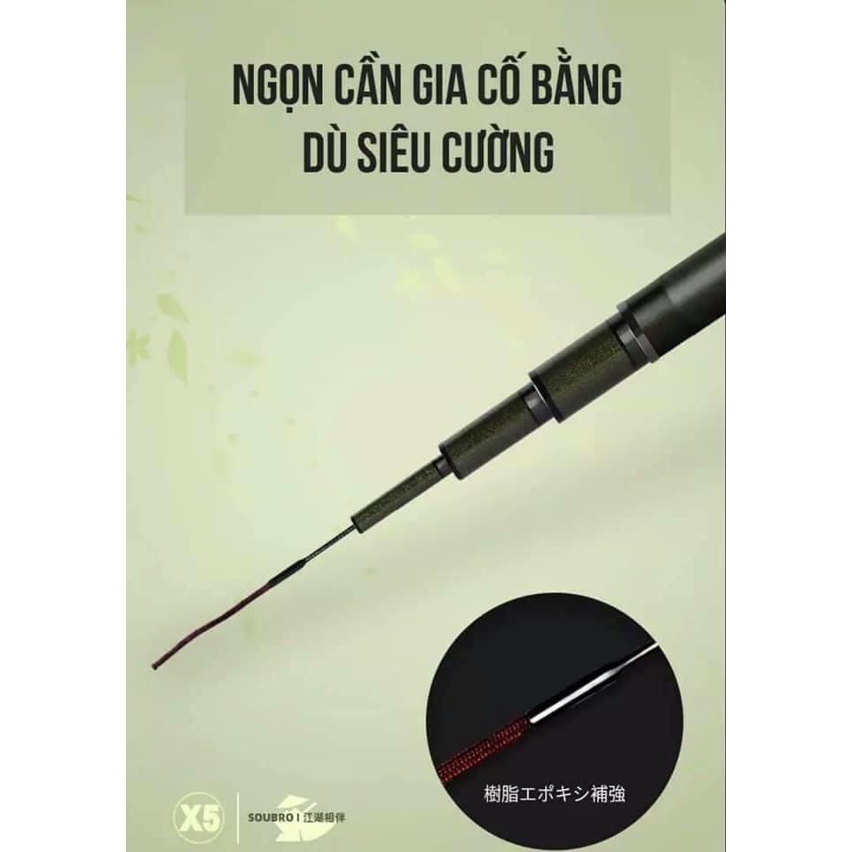 Cần câu đơn SAKURA 5H  - nhẹ