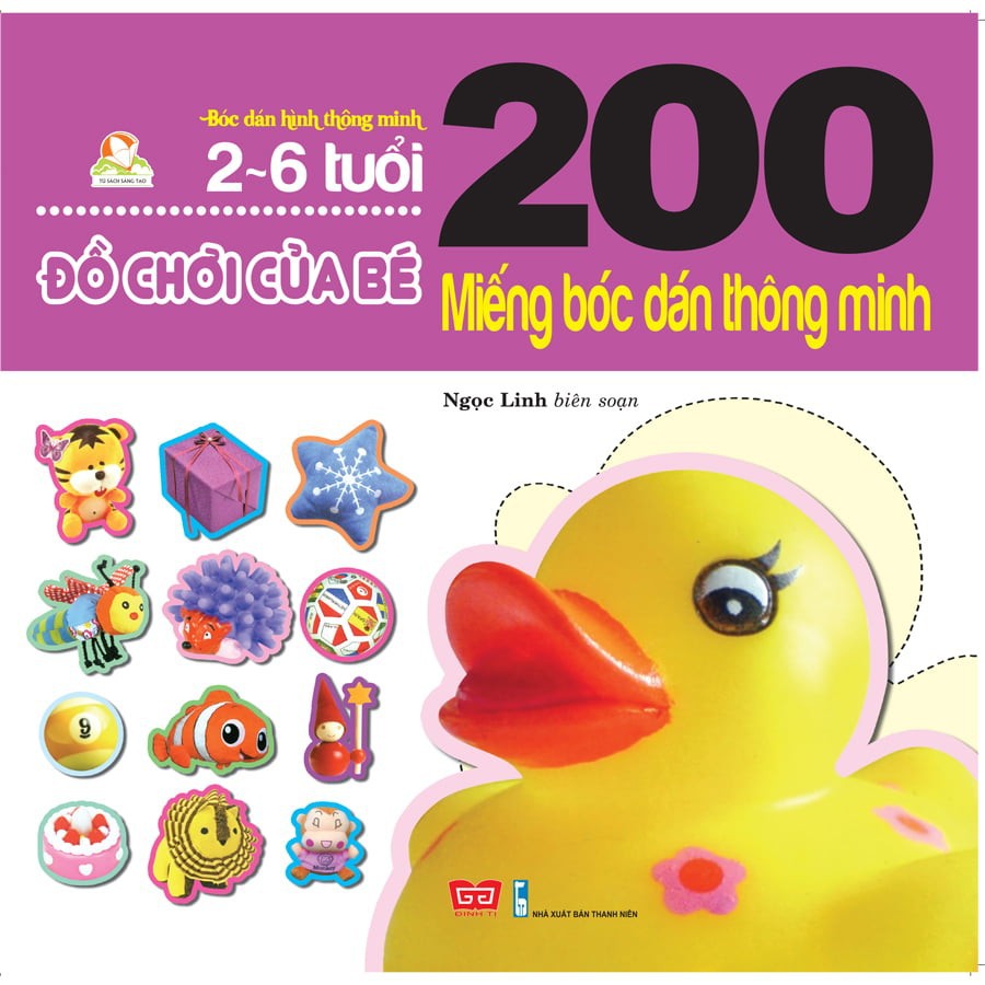 Sách 200 Miếng Bóc Dán Thông Minh - Đồ Chơi Của Bé