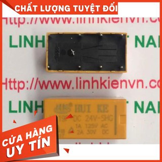 Relay 2 cặp tiếp điểm 24v 2a | huike hk19f-dc24v-shg - a1h14