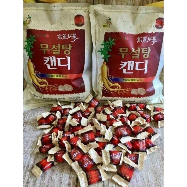 Combo 2 gói kẹo sâm hàng quốc