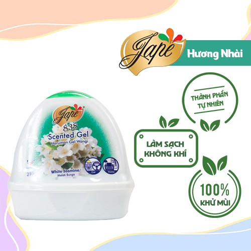 Sáp Thơm Khử Mùi Jape 838 Thơm Lâu Mùi Nhẹ Nhàng Tự Nhiên - Hương Hoa Nhài - 210g