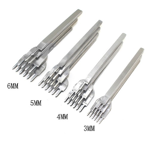 Dụng cụ đục lỗ dây da DIY bằng thép không gỉ 3/4/5/6mm tiện dụng