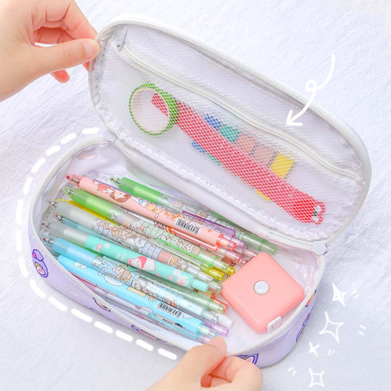 Túi đựng bút size lớn thiết kế họa tiết dễ thương sáng tạo