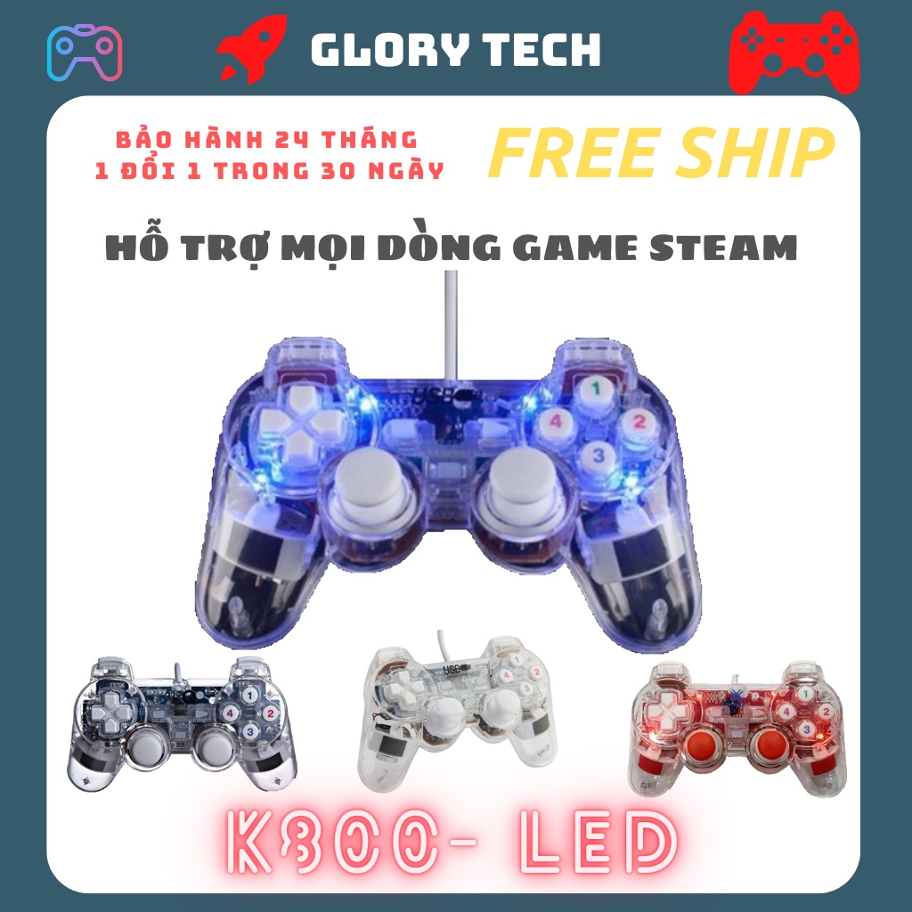 🥇HÀNG CÓ SẴN🥇 Tay cầm K800 có RUNG,CẢM BIẾN ĐA CHIỀU chơi game chân thực cho Steam | PES2022 | FIFA ONLINE 4 | FIFA 22
