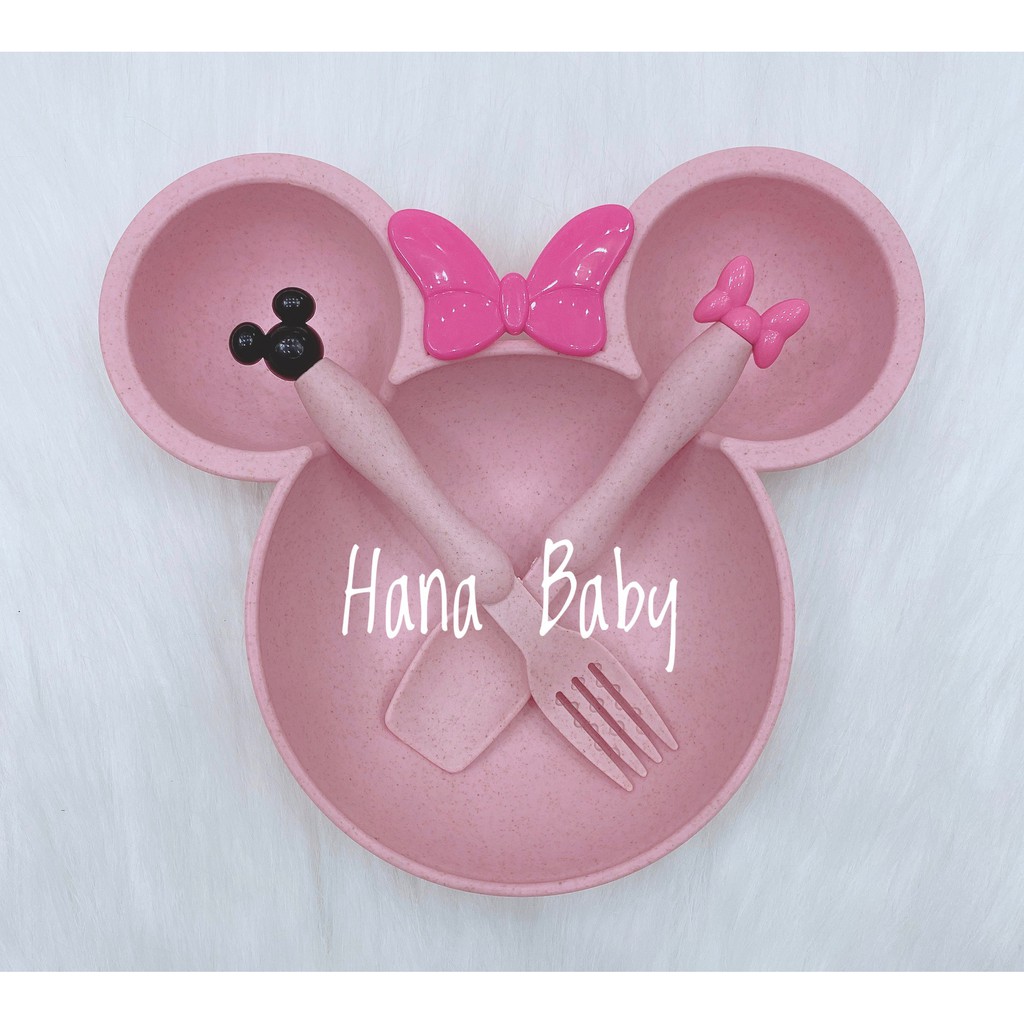 Set Bát thì dĩa lúa mạch