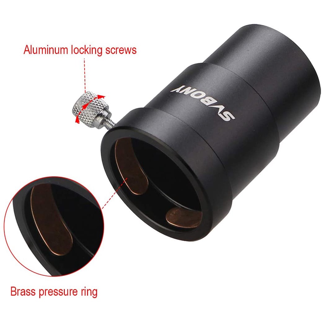 Ống mở rộng kính thiên văn SVBONY SV157 chuyển đổi thị kính chấp nhận bộ lọc tiêu chuẩn 1,25 inch (56mm/70mm)