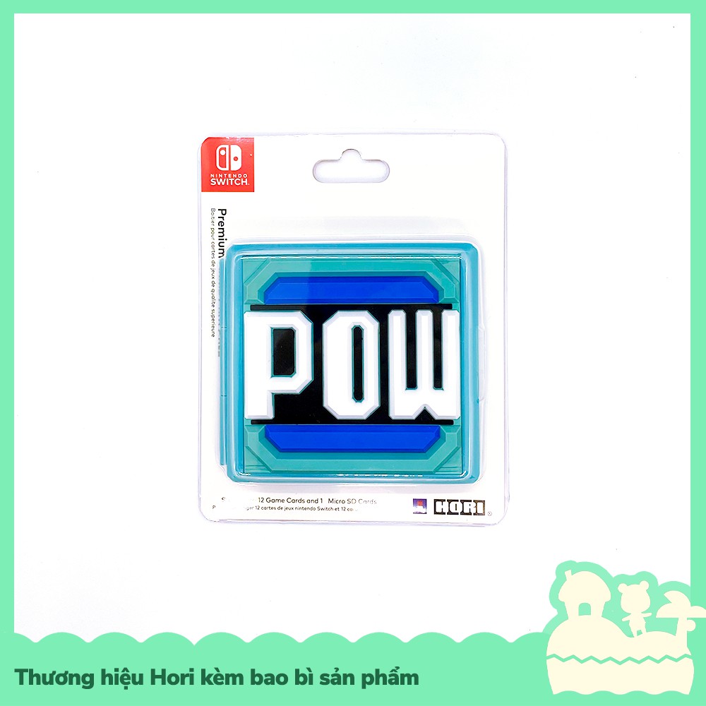 [Sẵn VN - NowShip] Hori Phụ Kiện Hộp Băng Lưu Trữ Thẻ Game Di Động 12 Khoang Cho Nintendo Switch NS, Switch Lite Pow