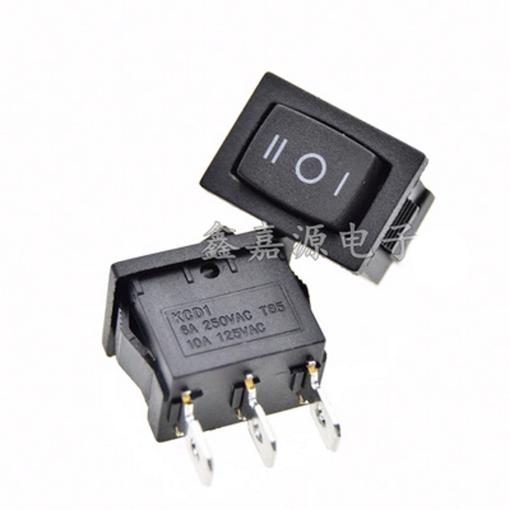 Công Tắc Bập Bênh 3 Chân 3 Chế Độ 6A-250V KCD1-103