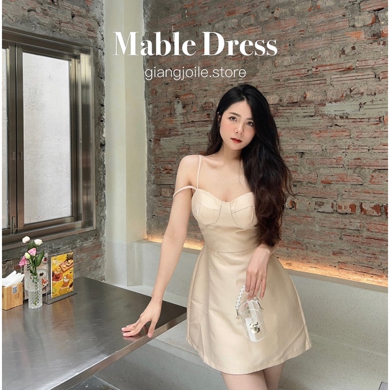 Đầm tafta viền đá hai dây Giangjoile.Store
