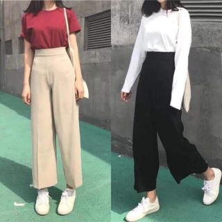 Quần Ống Sớ Vải Khoá Sườn