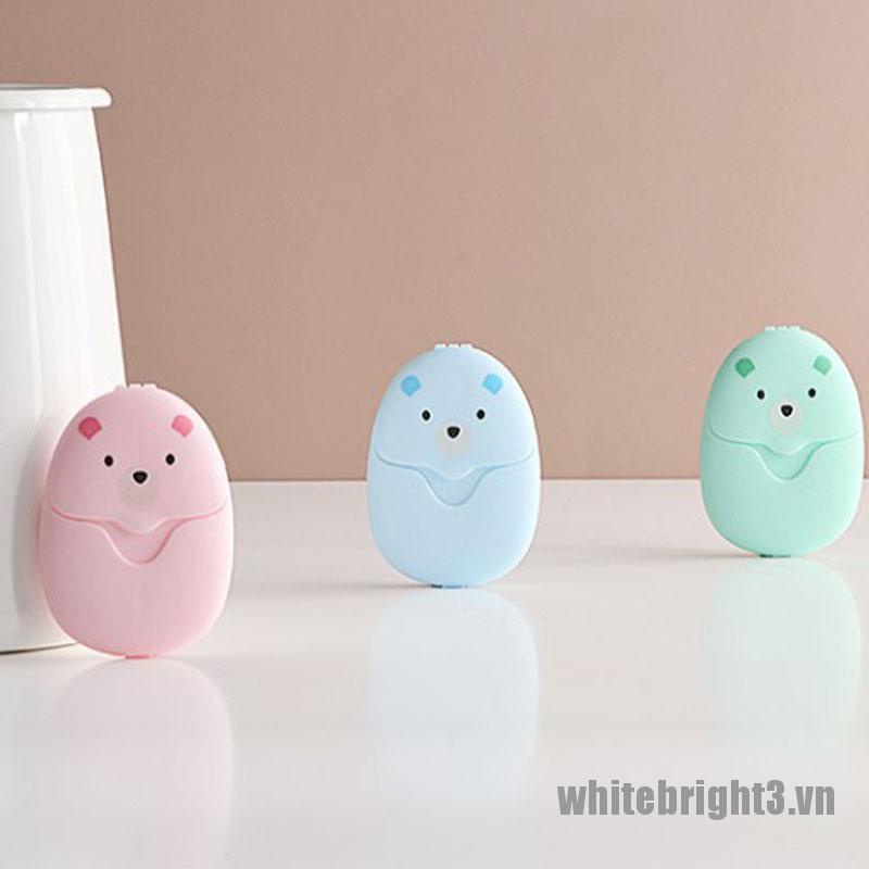 [Hàng mới về] Bộ tờ giấy xà phòng cắt lát mini đáng yêu dùng một lần