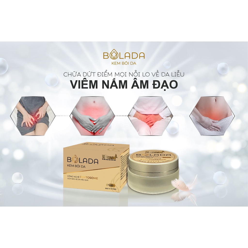 Kem bôi da Bolada phòng ngữa các bệnh ngoài da ngăn ngừa và loại bỏ các loại nấm trên da