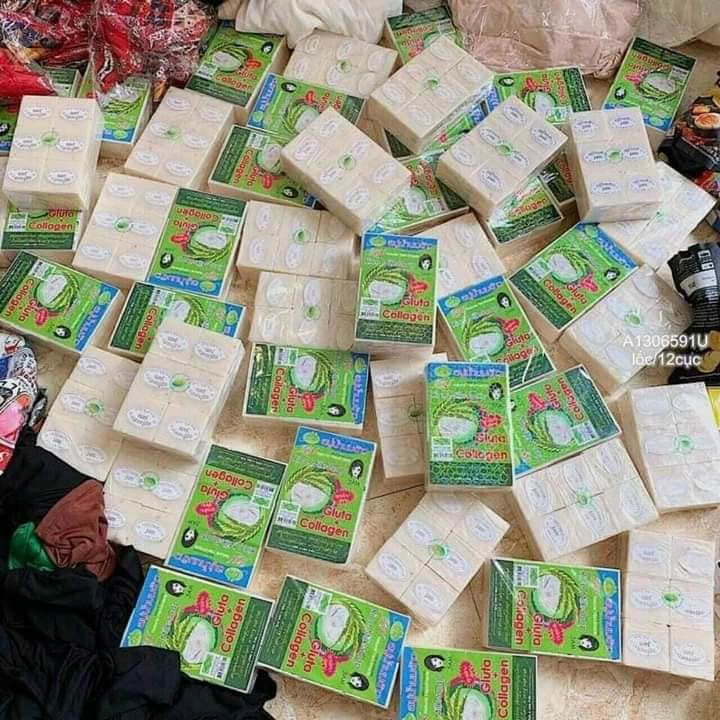LỐ 12 CỤC SOAP CÁM GẠO DƯỠNG TRẮNG CHO MẶT VÀ BODY