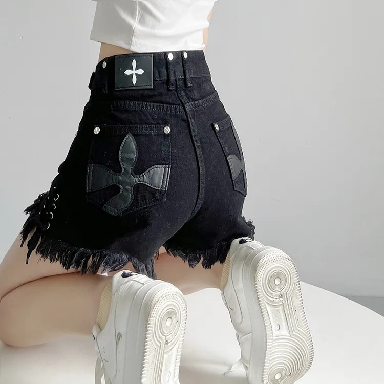 Quần Short Denim Lưng Cao Dáng Chữ A Plus Size C9294 Cho Nữ