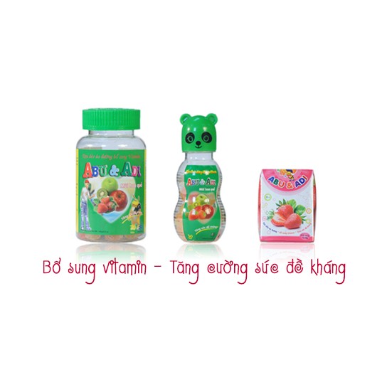 10 Hộp KẸO DẺO ÁO ĐƯỜNG BỔ SUNG VITAMIN ABU&amp;ADI 6 VIÊN