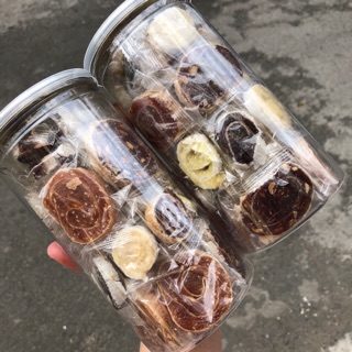 HŨ 500gr KẸO ĐẬU PHỘNG CUỘN DỪA