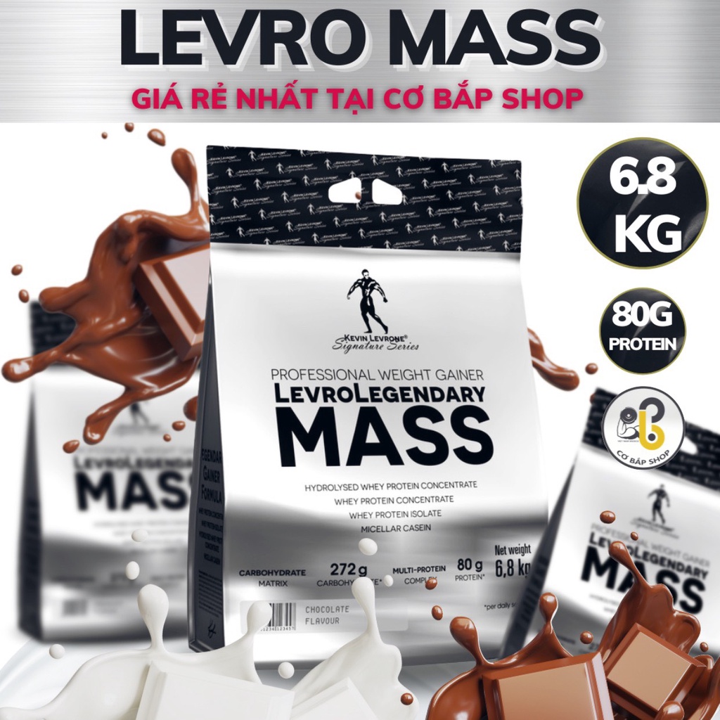 ( BỊCH 6.8KG ) LEVRO LEGENDARY MASS - TĂNG CÂN NHANH GIÁ SINH VIÊN - PHÁT TRIỂN CƠ BẮP - BỊCH LỚN SIÊU TIẾT KIỆM