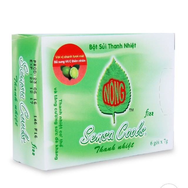 Bột sủi thanh nhiệt, làm mát cơ thể, giải độc gan, lợi tiểu Sensa Cools (6 gói/hộp) - 0304989